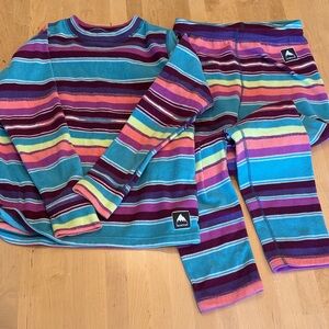 Burton Kids Striped Fleece Set - Size M